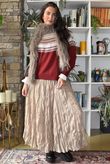 Fair Isle Knit Burgundy
